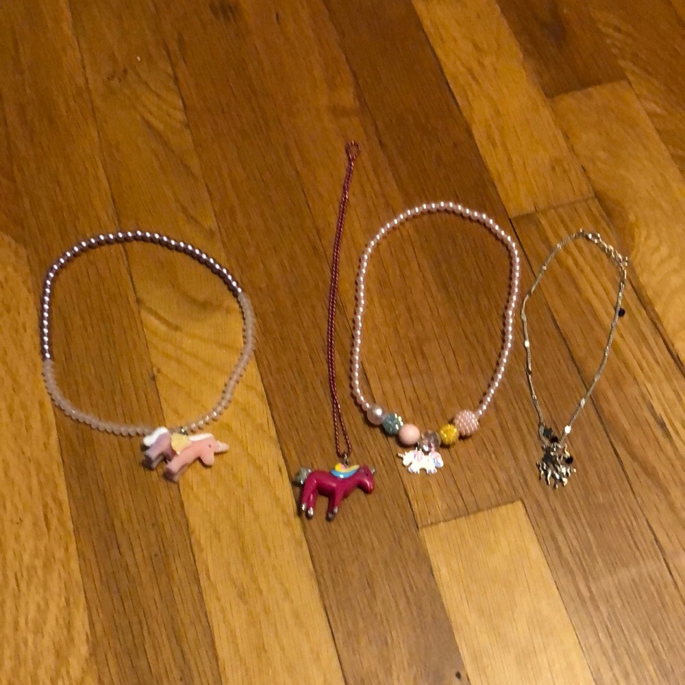 Unicorn Necklaces- set of 4